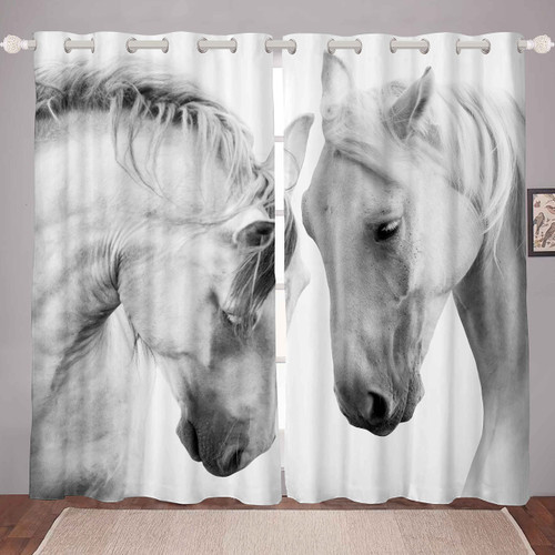 3D Horse Curtains Galloping Horses Kids Window Curtains for Bedroom Living Room Boys Girls Couple Wild Animal Pattern Window Drapes Wildlife Decor Farmhouse Window Treatments,38 X 45 Inches,2 Panels 3D Horse Curtains Galloping Horses Kids Window Curtains for Bedroom Living Room Boys Girls Couple Wild Animal Pattern Window Drapes Wildlife Decor Farmhouse Window Treatments,38 X 45 Inches,2 Panels