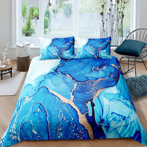 Erosebridal Marble Bedding Sets Teal Blue Tie Dye Comforter Cover Gold Glitter Fluid Duvet Cover Set for Kids Boy Girls Abstract Ink Art Quilt Cover with 1 Pillow Case Bedroom Decor Twin Size Erosebridal Marble Bedding Sets Teal Blue Tie Dye Comforter Cover Gold Glitter Fluid Duvet Cover Set for Kids Boy Girls Abstract Ink Art Quilt Cover with 1 Pillow Case Bedroom Decor Twin Size
