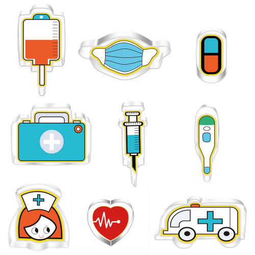 MrCookie Nurse/Nursing Cookie Cutters Set, Stainless Steel Biscuit Cutter Shapes Biscuit Mold Cookie Cutter for Kids, Sturdy Cutters for Cookies, Sandwiches, Biscuits