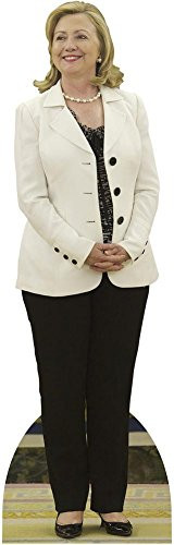 Hillary Clinton - White Jacket Lifesize Standup Cardboard Cutouts 71 x 23in