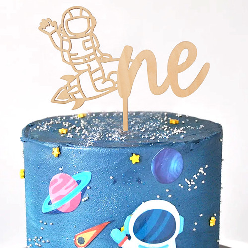 Space Theme 1st Birthday Cake Topper - Rocket Wooden ONE Birthday Cake Topper - Baby's First Birthday Cake Topper - Birthday Cake Topper For Photo Booth Props - Astronaut Wooden Cake Flag(Space) Space Theme 1st Birthday Cake Topper - Rocket Wooden ONE Birthday Cake Topper - Baby's First Birthday Cake Topper - Birthday Cake Topper For Photo Booth Props - Astronaut Wooden Cake Flag(Space)