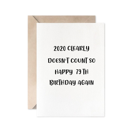 Funny 80th Birthday Card For Men And Women, Joke 80 Years Birthday Gift For Friend