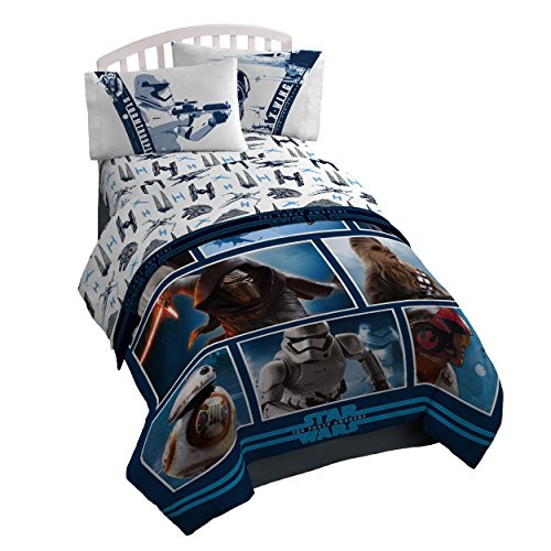 Star Wars Ep7 Live Action Blue Twin 3 Piece Sheet Set