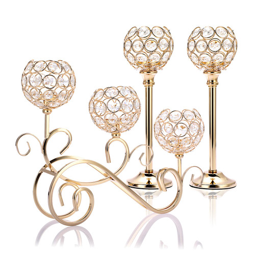 OwnMy Set of 3 Gold Crystal Tealight Candle Holders Metal Crystal Bowl Votive Candlestick Holders, Crystal Tealight Candelabras Candle Stands for Dining Table Centerpiece Wedding Living Room Decor OwnMy Set of 3 Gold Crystal Tealight Candle Holders Metal Crystal Bowl Votive Candlestick Holders, Crystal Tealight Candelabras Candle Stands for Dining Table Centerpiece Wedding Living Room Decor