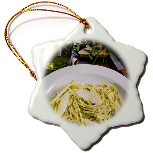3dRose Spaghetti with Herbs, Cuisine - LI11 NTO0036 - Nico Tondini - Ornaments (orn-140032-1)