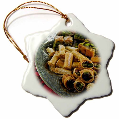 3dRose Arabic Cuisine, Food, Arabic Biscuits - LI11 NTO0000 - Nico Tondini - Ornaments (orn-83267-1) 3dRose Arabic Cuisine, Food, Arabic Biscuits - LI11 NTO0000 - Nico Tondini - Ornaments (orn-83267-1)