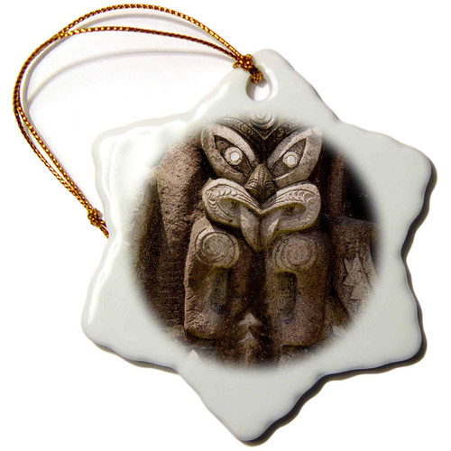 3dRose French Polynesia, Rarotonga. Stone Sculpture - OC14 BJA0072 -... - Ornaments (orn-85160-1)