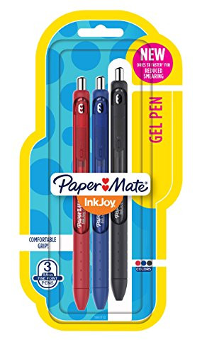 Paper Mate InkJoy Gel Pens, Fine Point, Assorted, 3 Count