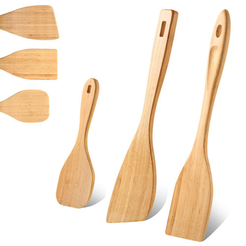 3 Pieces Bamboo Cooking Spatula and Paddle Set Bamboo Turner Bamboo Wok Spatula Bamboo Spoon Heat Resistant Bamboo Kitchen Utensil for Nonstick Cookware, 3 Styles 3 Pieces Bamboo Cooking Spatula and Paddle Set Bamboo Turner Bamboo Wok Spatula Bamboo Spoon Heat Resistant Bamboo Kitchen Utensil for Nonstick Cookware, 3 Styles