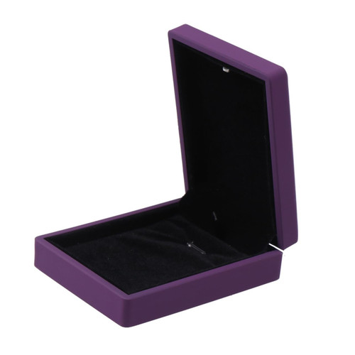Holibanna Earring Gift Box Jewelry Storage Organizer Earring Jewelry Box Necklace Box Case Necklace Case with Light Bracelet Gift Boxes for Jewelry Purple LED Necklace Box Display Stand LED