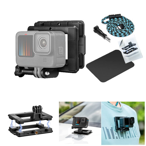 Pikioraz Magnetic Action Camera Mount for Gopro, Super Magnetic Car Mount Accessories Compatible with GoPro DJI Osmo and Most Action Cameras, Magnetic Chest Mount for Hero