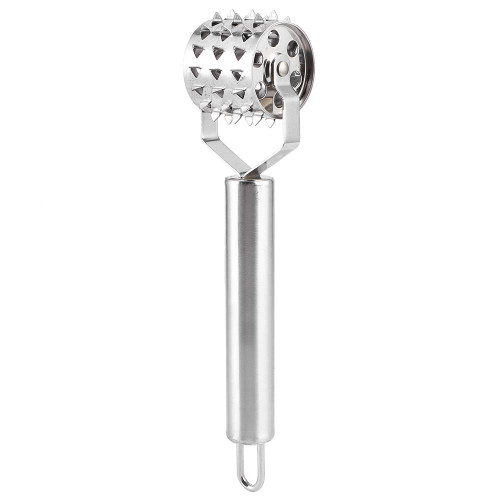 Rolling Meat Tenderizer,Stainless Steel Meat Tenderizer Roller,Strong Roller Beef Steak Chicken Mallet Hammer,Kitchen Meat Mallet Pounder for Beef,Chicken,Steak,Fish,Cooking, Rolling Meat Tender