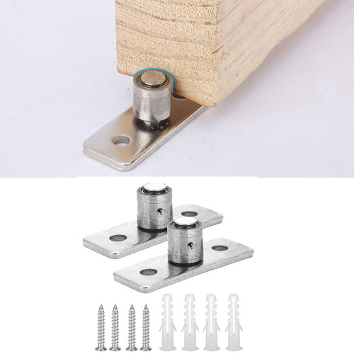 Barn Door Floor Guide,2Pcs Barn Door Roller,Stainless Steel Roller Wall Mounted Floor Guide,Ball Bearings for Sliding Door Hardware Accessories, Barn Door Floor Guide,2Pcs Barn Door Roller,Stainl