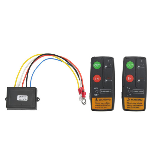 Pilipane High Sensitivity Winch Remote,Wireless Winch Remote Control Kit, Winch Accessories, 75ft Range 12V 24V, Universal Winch Switch, Winch Wiring Kit, for Car ATV Truck SUV