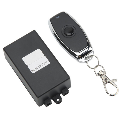 Wireless Remote Switch, 7A RF Remote Control Switch with Relay, Momentary Remote Control Switch Single Button High Sensitivity Wireless Remote Control Switch, DC 3.5V-12V Wireless Remote Switch