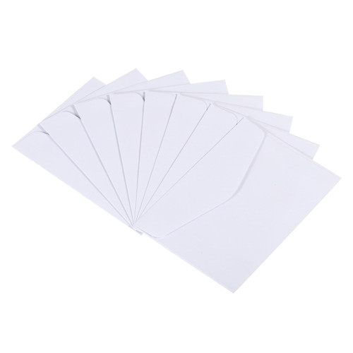 PATIKIL Mini Envelopes, 24 Pack Mini Gift Card Business Card Envelope for Small Note Cards Greeting Wedding, White