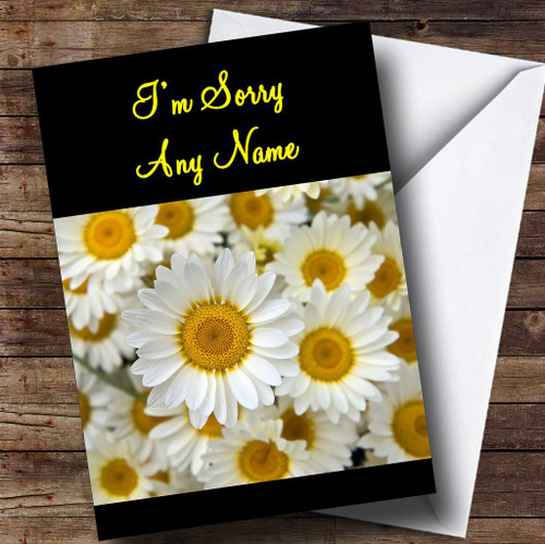 Daisy Personalized Sorry Greetings Greetings Card