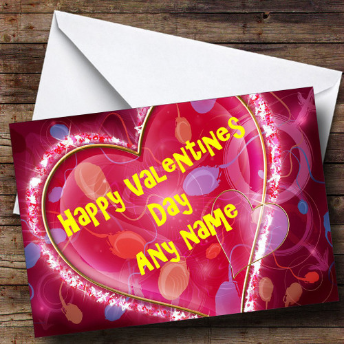 Love Heart Personalized Valentines Greetings Greetings Card Love Heart Personalized Valentines Greetings Greetings Card