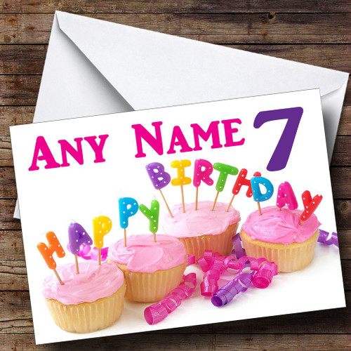 Cupcake Birthday Cake Personalized Birthday Greetings Greetings Card Cupcake Birthday Cake Personalized Birthday Greetings Greetings Card