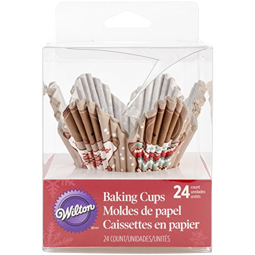Wilton 415-2613 24 Count Gingerbread Boy Petal Cups