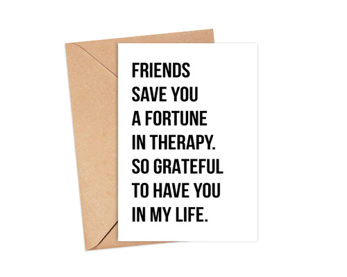 Emily gift Friendship Card - Thank You Card For Friend - Funny Birthday Card For Friend - Just Because Card For Best Friend