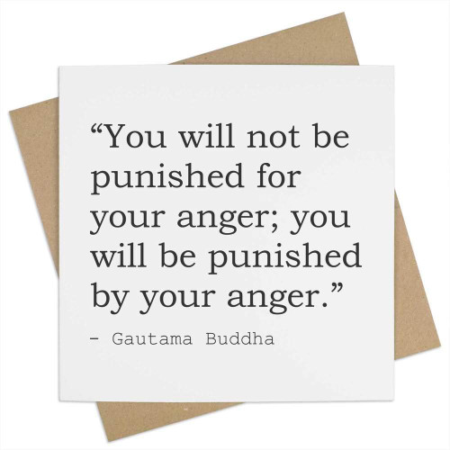 Azeeda Wisdom Quote By Gautama Buddha Blank Greeting Card (GC00000460)