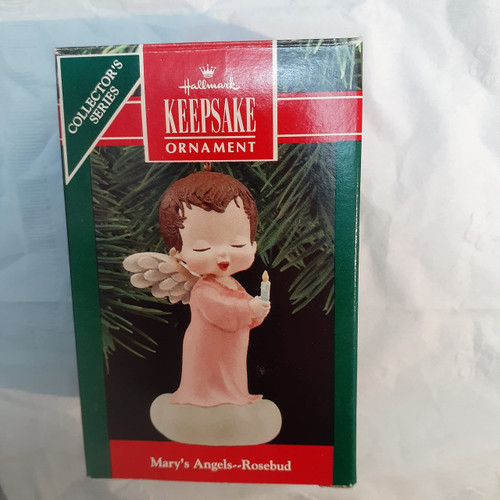 MARY'S ANGELS - 3RD - ROSEBUD - DB - HALLMARK ORNAMENT