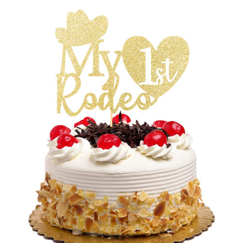 My 1st Rodeo Cake Topper, Cowboy Cowgirl Theme Birthday Party Supplies, Western Kids First Birthday Party/Baby Shower Decor, Gold My 1st Rodeo Cake Topper, Cowboy Cowgirl Theme Birthday Party Supplies, Western Kids First Birthday Party/Baby Shower Decor, Gold