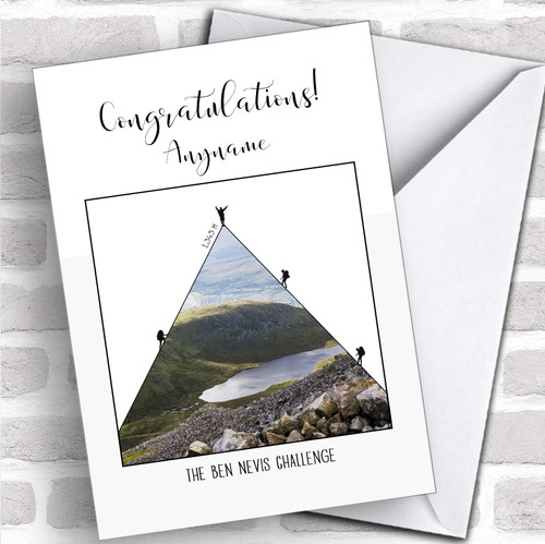 Ben Nevis Photographic Style Completed Personalized Greetings Greetings Card
