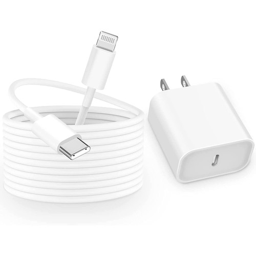 Fast Charger Block,PD 20W Wall Charger Adapter,Type C Charger with 6ft Fast Charging Cable for iPhone 14 Pro/14 Pro Max/14, iPhone 13/13 Pro/13 Pro Max, iPhone 12 Pro Max, AirPods Pro