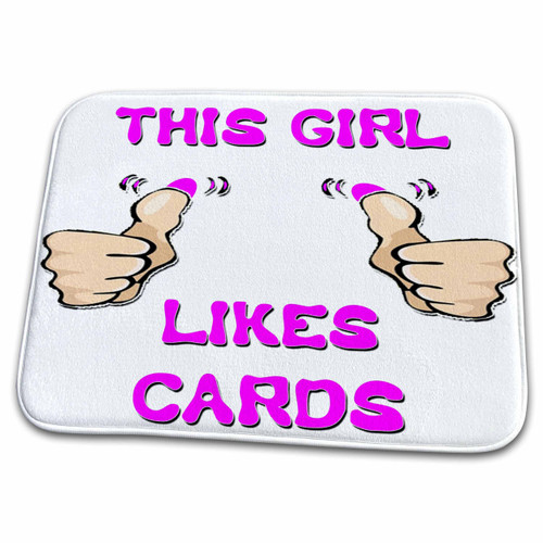 3dRose This Girl Likes Cards - Bathroom Bath Rug Mats (rug-150563-1) 3dRose This Girl Likes Cards - Bathroom Bath Rug Mats (rug-150563-1)