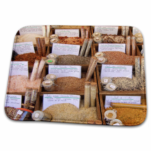 3dRose Exotic Flavored Colorful Cooking Salts - French Food... - Bathroom Bath Rug Mats (rug-162572-1)