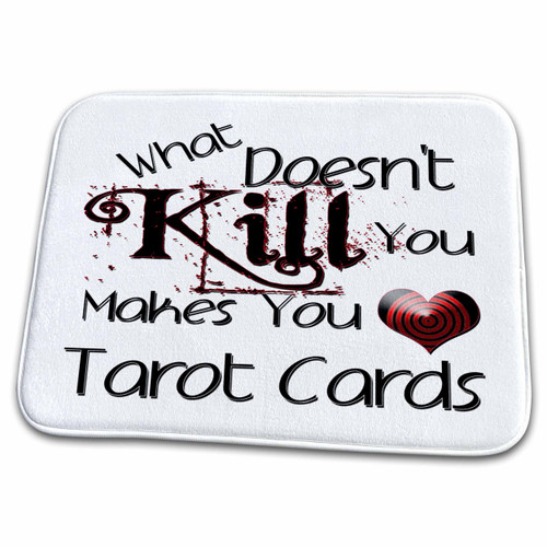 3dRose What Doesnt Kill You Tarot Cards - Bathroom Bath Rug Mats (rug-186179-1)