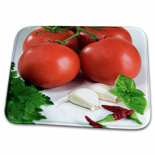 3dRose Italy, Cuisines, Ingredients for Tomato Sauce - EU16... - Bathroom Bath Rug Mats (rug-82145-1)