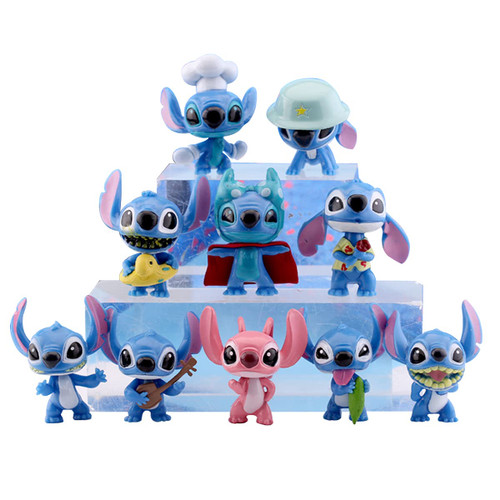 Lilo and Stitch Cake Toppers,Stitch Inspired Cupcake Topper for Children's Birthday Party Cake Decoration?Set of 10?