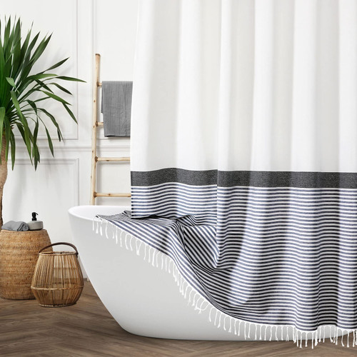 MitoVilla Small Stall Shower Curtain Set 36 x 72, Black Half Size Shower Curtain, Boho Striped Narrow Shower Curtain for White Bathroom Decor, Modern Farmhouse 36 inch Fabric Shower Curtains MitoVilla Small Stall Shower Curtain Set 36 x 72, Black Half Size Shower Curtain, Boho Striped Narrow Shower Curtain for White Bathroom Decor, Modern Farmhouse 36 inch Fabric Shower Curtains