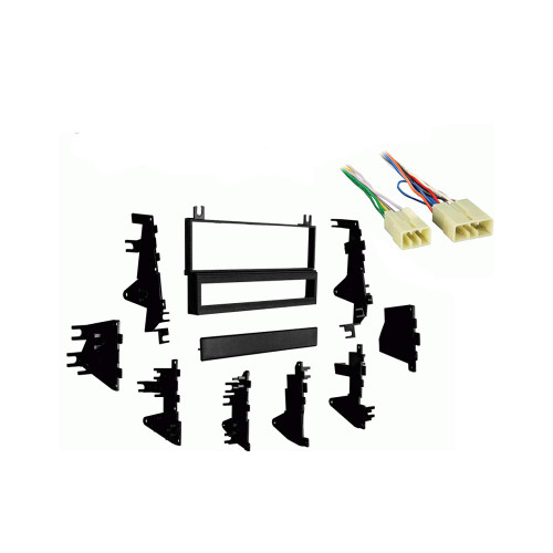 Compatible with Toyota Tacoma 1995 1996 1997 1998 1999 2000 2001 2002 2003 2004 Single DIN Stereo Harness Radio Install Dash Kit Package