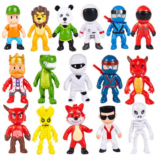 HOTPLACY 16pcs Stumble Guys Toys, 2.6 inches Stumble Guys Action Figures Kids Toys Cake Toppers Collection Playset HOTPLACY 16pcs Stumble Guys Toys, 2.6 inches Stumble Guys Action Figures Kids Toys Cake Toppers Collection Playset