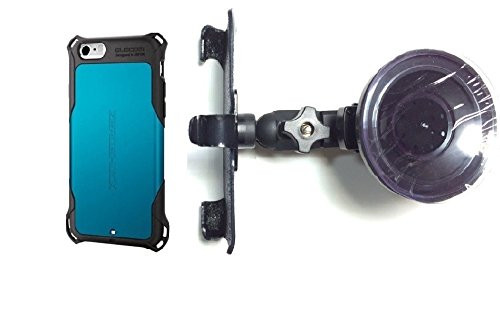 SlipGrip Car Holder for Apple iPhone 8 Plus Using Elecom ZeroShock Case HV