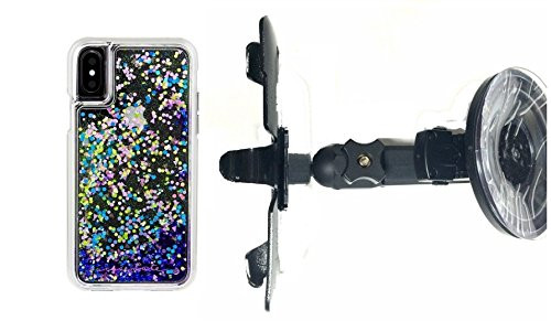 SlipGrip Car Holder for Apple iPhone X Using Case-Mate Glow Waterfall Case HV