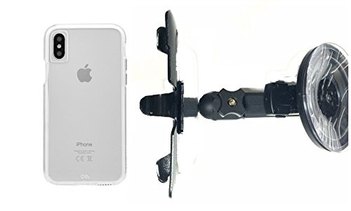 SlipGrip Car Holder for Apple iPhone X Using Case-Mate Naked Tough Case HV
