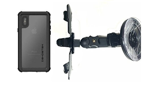 SlipGrip Car Holder for Apple iPhone X Using Ghostek Nautical Waterproof Case HV
