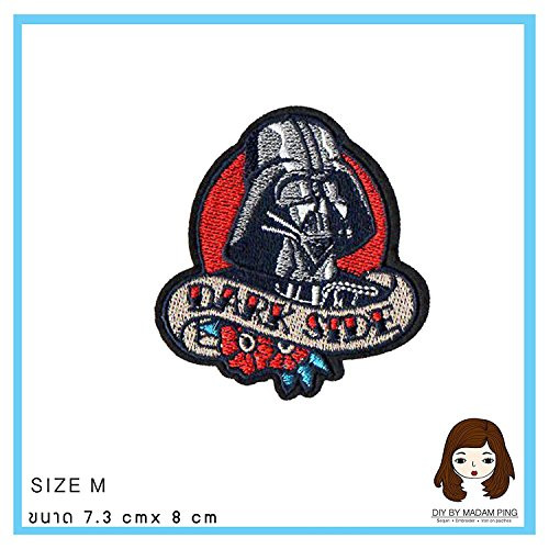 TNK- dark side M1264 Embroidered Iron On or Sew On Patch TNK- dark side M1264 Embroidered Iron On or Sew On Patch