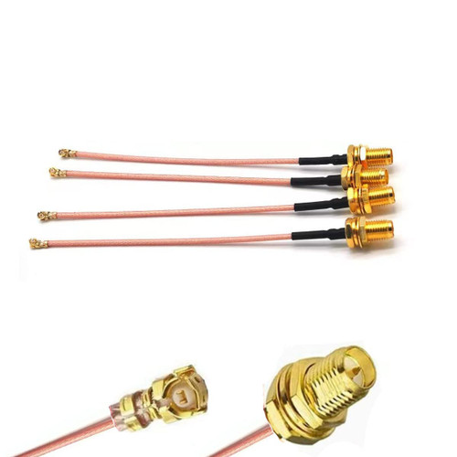 20CM IPX/UFL to RP-SMA Female Extension Cord Antenna WiFi Pigtail Cable IPEX U.FL IPX Connector to RP-SMA Female Jack Plug RG178 Coax Jumper Cable 4 Pack