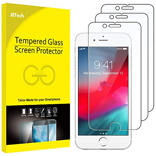 JETech 3-Pack Screen Protector for Apple iPhone 8 Plus, iPhone 7 Plus, iPhone 6s/6 Plus, Tempered Glass Film, 5.5-Inch