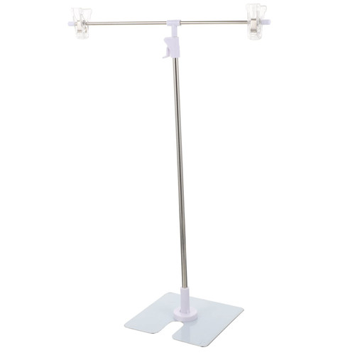 PRETYZOOM Photos Background Stand T-shape Backdrop Stand Adjustable Photo Background Holder Portable Small Back Drop Support Kit for Photography Photoshoot Parties Background Stand Background Stand