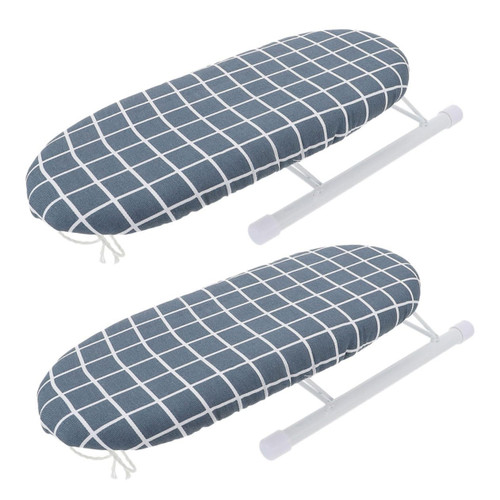 Holibanna 2pcs Ironing Board Collapsible Ironing Board Countertop Ironing Board Portable Ironing Board Tabletop Accessories Heavy Duty Ironing Board Ironing Sleeve Stool Socket Tool Desktop