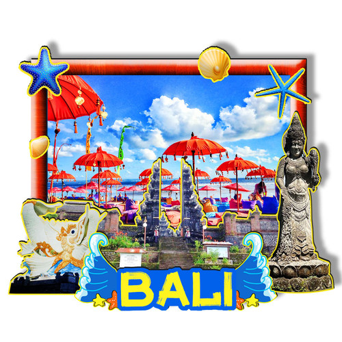 Bali Indonesia Wooden Magnet 3D Fridge Magnets Travel Collectible Souvenirs Decorations Handmade Crafts-2