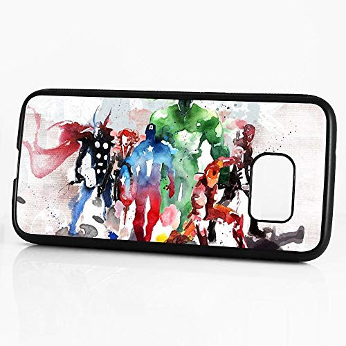 (for Samsung Galaxy S7 Edge) Durable Protective Soft Back Case Phone Cover - HOT11644 Superhero Wonder Woman Superman Batman Flash 11644
