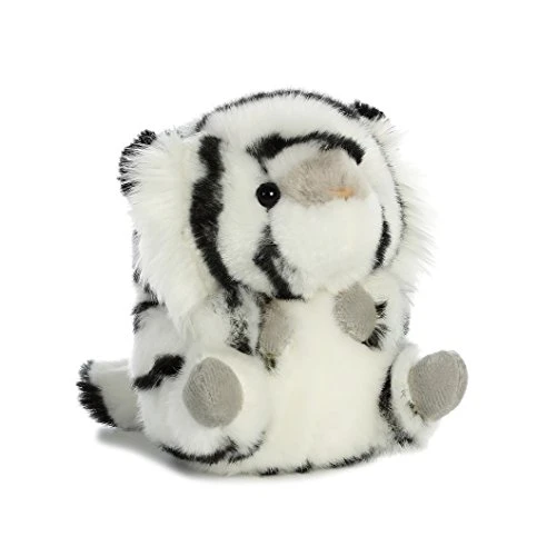 Aurora World Rolly Pet Opal Tiger Plush, White
